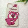 Parche de Goma Suave de PVC de Oso Fresa de Dibujos Animados, Accesorios DIY para Fundas de Tableta y Teléfono, Pantuflas, Refrigerador y Zuecos