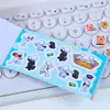 Libro de pegatinas de emoji de caos creativo con expresiones de moda para estudiantes de primaria y niños, pegatinas divertidas, no requiere cortar, decoración DIY