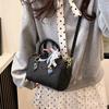 Bolso Boston 2025 Primavera Diseño Nicho Bolso de Hombro para Mujer Casual Simple Texturizado Bolso Cruzado para Viajeros