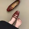 Zapatos de Plataforma de Suela Gruesa para Aumentar la Altura de Personas Bajas, Mocasines Mary Jane Super Populares sin Cordones con Puntera Reforzada para Mujer, Aspecto Adelgazante, Nueva Ropa de Exterior de Verano
