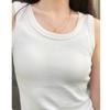 Camiseta Esportiva Casual Primavera, Verão e Outono Roupa Íntima Confortável Top Regata com Costura Feminino Solto Respirável Camisa Básica