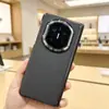 Aplicable para Huawei MateX7 Protección de Bisagra de Doble Eje Textura de Fibra de Carbono Funda para Teléfono MateX6 Sensación Ligera Negro Translúcido