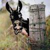 Inserción de Árbol de Burro de Hierro Forjado Metal Hierro Forjado Burro Temu Explosivo Metal Arte de Patio Árbol Decorativo Inserción de Sumidero Césped Patio