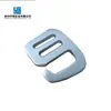 Suministro de fábrica hebilla de nueve palabras de 15 mm oxidación blanco niebla metal aluminio de aviación hebilla de 6 palabras 9 palabras accesorios de hardware para equipaje