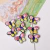Suministro directo de fábrica cuentas de cerámica de mariposa de color hechas a mano accesorios DIY collar pulsera accesorios cuentas pintadas a mano accesorios venta al por mayor