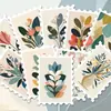 36 Peças de Adesivos de Carimbos de Plantas e Flores Retrô em Estilo Morandi Fresco Adesivos para Decoração de Diário e Mala DIY Atacado