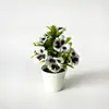 Atacado de Fábrica 10 Peças Flor Artificial Amor-perfeito Planta em Vaso Decoração de Mesa para Restaurante Hotel Flor Artificial Planta Verde Ornamentação de Bonsai