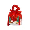 Nova Sacola de Presente de Natal Véspera de Natal Embalagem para Maçã de Presente Bolsa de Lembrança para Crianças Sacola para Biscoitos e Doces