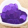 12mm redondas cosidas a mano color materiales de decoración para ropa DIY lentejuelas cuentas redondas agujeros laterales accesorios hechos a mano