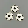 Acessórios de Liga de Metal Gota de Óleo Equipamentos Esportivos Futebol Basquete Vôlei Pingente Chaveiro DIY Pingente de Pulseira