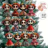 Figura de Gato Catrina Acrílica Plana Mexicana Ornamento Estilo 2D82D Único Acrílico Plano Design Simples