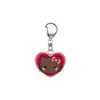 Chaveiro Transparente de Acrílico Dupla Face Gato Preto Hello Kitty Desenho Animado Fofo Pingente de Mochila Pequeno Acessório
