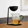 Filtro de Té de Cerámica con Colador de Té y Embudo Integrados, Filtro de Café, Accesorios para Té, Herramienta Mágica para Preparar Té