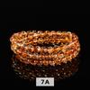 Jingde Joyería Citrino Natural Pulsera de Cuentas de Bolas de Múltiples Círculos Pulsera de Citrino para Hombre y Mujer Regalo de Joyería DIY Venta al Mayoreo