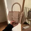 Moda Comute Retro Casual 2026 Patchwork Fivela Decoração Nova Moda Personalidade Simples Pequena Quadrada Bolsa Feminina