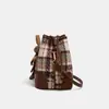 Bolso Bandolera Cubo Versátil para Mujer, Nuevo Bolso de Commuter a Cuadros de Moda Primavera 2026
