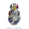 Jingdezhen Porcelana Azul y Blanca Jarrón Pequeño Tarro General Azul y Blanco Chino Tarro de Melón de Invierno Jarrón Decorativo para Sala de Estar Adornos de Jarrón