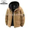 Aliexpress Inverno Novo Confortável Versátil Jaqueta de Algodão com Capuz Masculina Tendência Acolchoada à Prova de Frio Casaco de Algodão Venda Direta da Fábrica de Roupas Masculinas