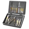 Novo Conjunto de Cortadores de Unha 18 Peças Cortadores de Unha Anti-Salpicos Ferramentas de Manicure e Pedicure Transfronteiriças Faca de Pedicure Tesouras de Unha