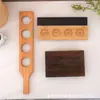 Bandeja para Tazas de Cerveza de Madera Maciza, Soporte de Madera para Tazas de Degustación de Cerveza de Barril de Pub, Bandeja de Mezcla de Madera para Cócteles de Vino Tinto