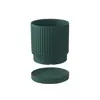 Moderno nórdico simple redondo bonsái estilo ins rábano verde hogar rayado artístico agujero transpirable maceta de cerámica