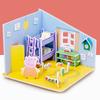 Rompecabezas 3D tridimensional para niños, juguetes de inteligencia de educación temprana para niños, niñas, modelo de casa hecho a mano DIY, bloques de construcción ensamblados