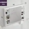 Gabinete de espejo minimalista nórdico, caja de espejo, combinación de gabinete de baño, caja de almacenamiento separada, espejo de almacenamiento de pared para baño