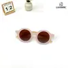 Gafas de Sol Retro con Montura Redonda Pequeña Estilo Floral de Moda para Niños, Gafas de Sol Personalizadas Estilo Fresco para Vacaciones al Aire Libre