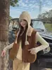 Chaleco de Solapa de Ante y Lana de Cordero para Mujer 2025 Otoño Invierno Nuevo Estilo Cuero Piel Integrada Chaleco Chaqueta Chaleco de Moda Tendencia