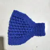 Diadema de lana tejida a mano para Otoño e Invierno, protección cálida para los oídos, gorro de lana, diadema de ala ancha, accesorios para el cabello, tocados para mujer