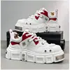 Zapatos de Hombre con Suela Gruesa Otoño e Invierno Nuevos Tendencia Personalidad Juventud Aumento de Altura Zapatillas Casuales Nicho Zapatos Deportivos de Caña Baja