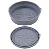 Alfombrilla plegable de silicona de grado alimenticio para freidora de aire, bandeja para hornear, olla de silicona, air fry, superventas transfronteriza