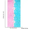 Cortina de Lluvia Azul y Rosa de 2m Fondo para Fiesta de Revelación de Género de Bebé Decoraciones de Pared Cortina de Lluvia Cuadrada Pequeña