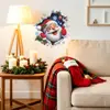 Fun-f1371 Papá Noel Pintado de Color Rasgado Copo de Nieve Dormitorio Sala de Estar Cocina Decoración de Embellecimiento del Hogar Pegatinas de Pared