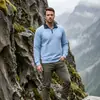 Sudadera jacquard para hombre transfronteriza, nuevo estilo europeo y americano de Amazon, top liso de manga larga, jersey casual de otoño e invierno