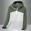 Nueva Ropa de Verano con Protección Solar de Seda de Hielo para Exploradores, Chaqueta Casual con Capucha Unisex para Exteriores con Bloques de Color para Hombre