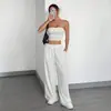 Calça Jogger Casual Esportiva de Cor Sólida com Caimento Europeia e Americana Street Dance Larga para Mulheres Dropshipping