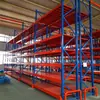 Prateleira de Armazém Espessada de Quatro Níveis 500KG Rack de Armazenamento Estrutura de Aço Laminado a Frio Prateleira de Armazenamento de Múltiplos Níveis para Armazém