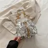 Bolso de Cubo Popular de Este Año para Mujeres 2025 Nuevo Estilo de Moda Bolso Cruzado para Mujeres Ins Bolso de Hombro de Cadena Francesa para Mujeres