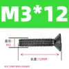 Tornillos de Cabeza Cilíndrica Hexagonal Avellanada Grado 10.9 Tornillos de Cabeza Plana Pernos de Cabeza Plana M2 M4 M5 M6 M8 M10 M12-M20