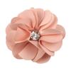 Versión coreana de tela con borde caliente Camelia pura hecha a mano tridimensional flores ardientes DIY accesorios de joyería hechos a mano material de pinza para el cabello