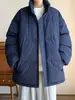 2025 Nueva Chaqueta de Plumas Nueva Norma Nacional Simple Moda Tendencia Marca Engrosada Guapo Corta Chaqueta de Invierno para Hombre