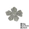 Taladro de Cadena de Aire Ins Flor de Arco Pegatina de Tela Autoadhesiva Vestido Brazalete Accesorios Flor Suéter Accesorios para Ropa Parche