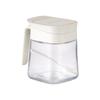 Frasco de Condimento Saborizado Suministros de Cocina Frasco de Sal de Vidrio Caja de Condimentos para el Hogar Caja de Condimentos de Sal MSG Taza Estante