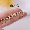 Nueva barra delgada de acero titanio de 0.8 mm moda uña para hueso de la oreja Europa y Estados Unidos comercio exterior Pendiente popular pendiente de bola de tornillo pendiente individual