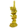 Gu Yun Zhai Espada de Dragón de Latón Espada de Dragón Adornos de Dragón Panlong Muebles de Oficina Artesanías Decorativas