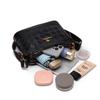Bolsa Transversal de Couro Macio com Diamantes da Moda Transfronteiriça Bolsa de Ombro Feminina Nova Retrô Simples Multicamadas de Grande Capacidade Bolsa de Mãe