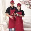 Catering Chef Ropa de Trabajo Colgante de Cuello Anti-Manchas Delantal para Suciedad Restaurante Occidental Cafetería Postre Pizzería Delantal de Trabajo