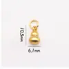Ping An Joy Colgante de Oro Arena Colgante Pulsera DIY Accesorios de Pulsera Gufa Oro Marca Xiaofu Accesorios de Cuentas de Campana