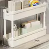 Estante de almacenamiento para baño, móvil con ruedas, carrito multifuncional para baño y inodoro, organizador de almacenamiento en capas para detergente de lavandería